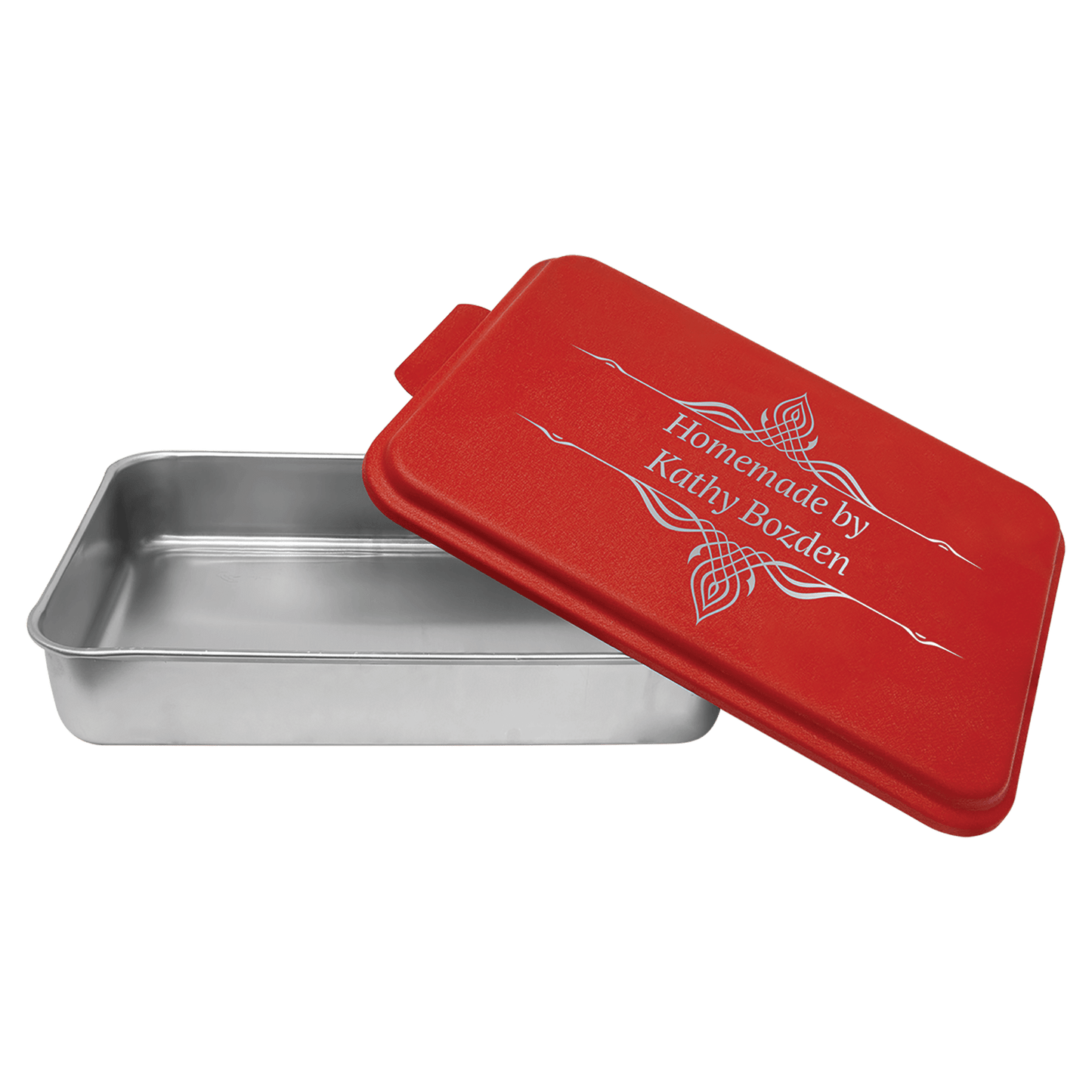 Aluminum Cake Pan with Powder Coated Lid