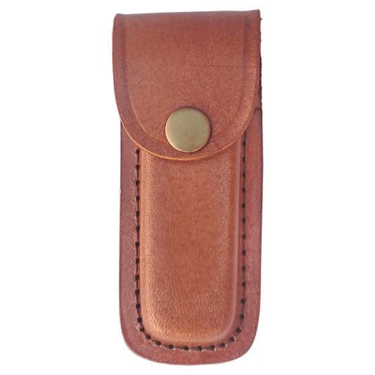 Bison River Leather Sheath with Snap Closure for Folding Knife