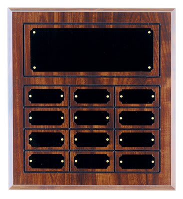 Cherry Finish Perpetual Plaque