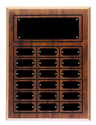 Cherry Finish Perpetual Plaque