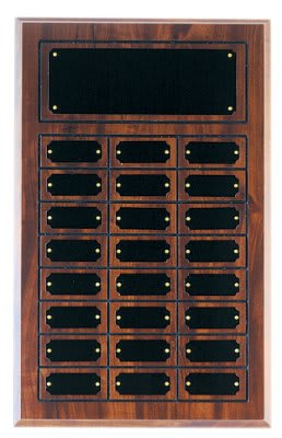 Cherry Finish Perpetual Plaque