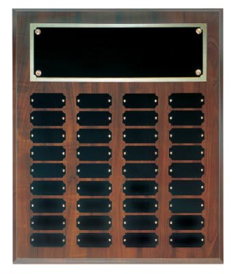 Cherry Finish Perpetual Plaque