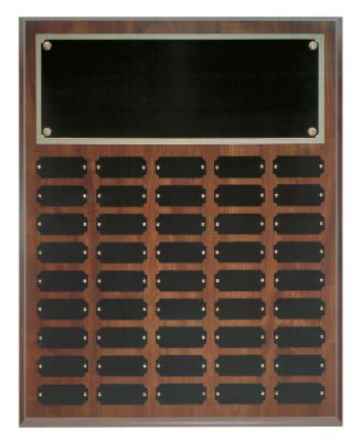 Cherry Finish Perpetual Plaque