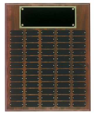 Cherry Finish Perpetual Plaque