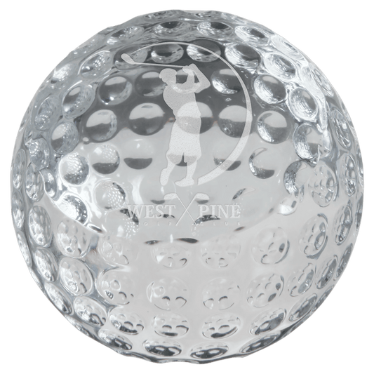 Crystal Golf Ball Paperweight