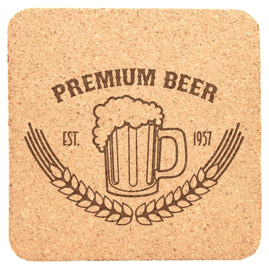 4" Cork Coaster