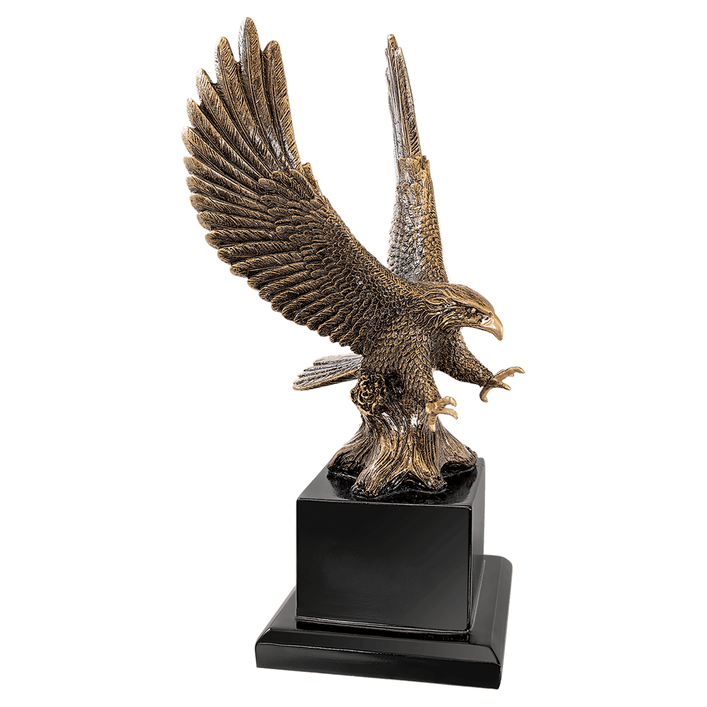 Antique Gold Eagle with Base