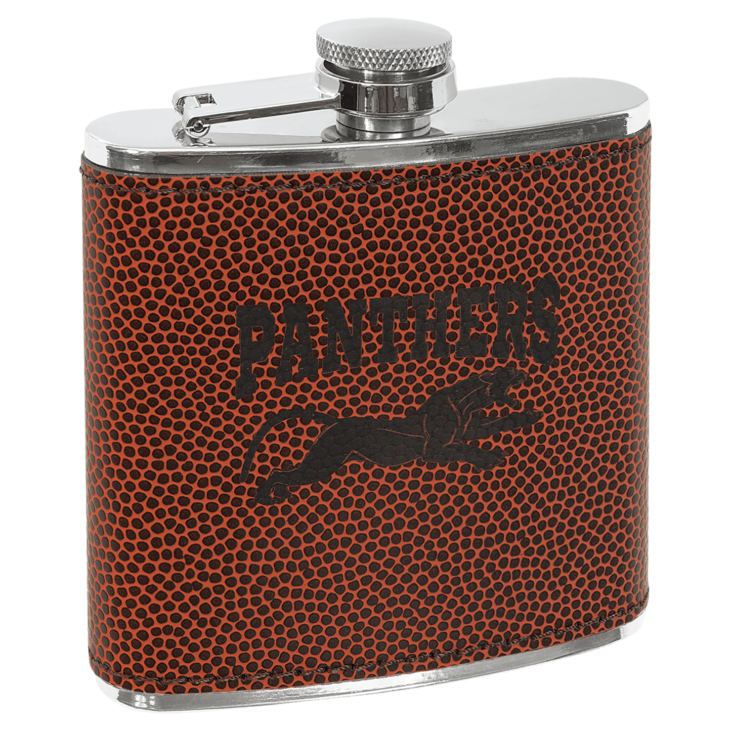 Laserable Leatherette Stainless Steel Flask