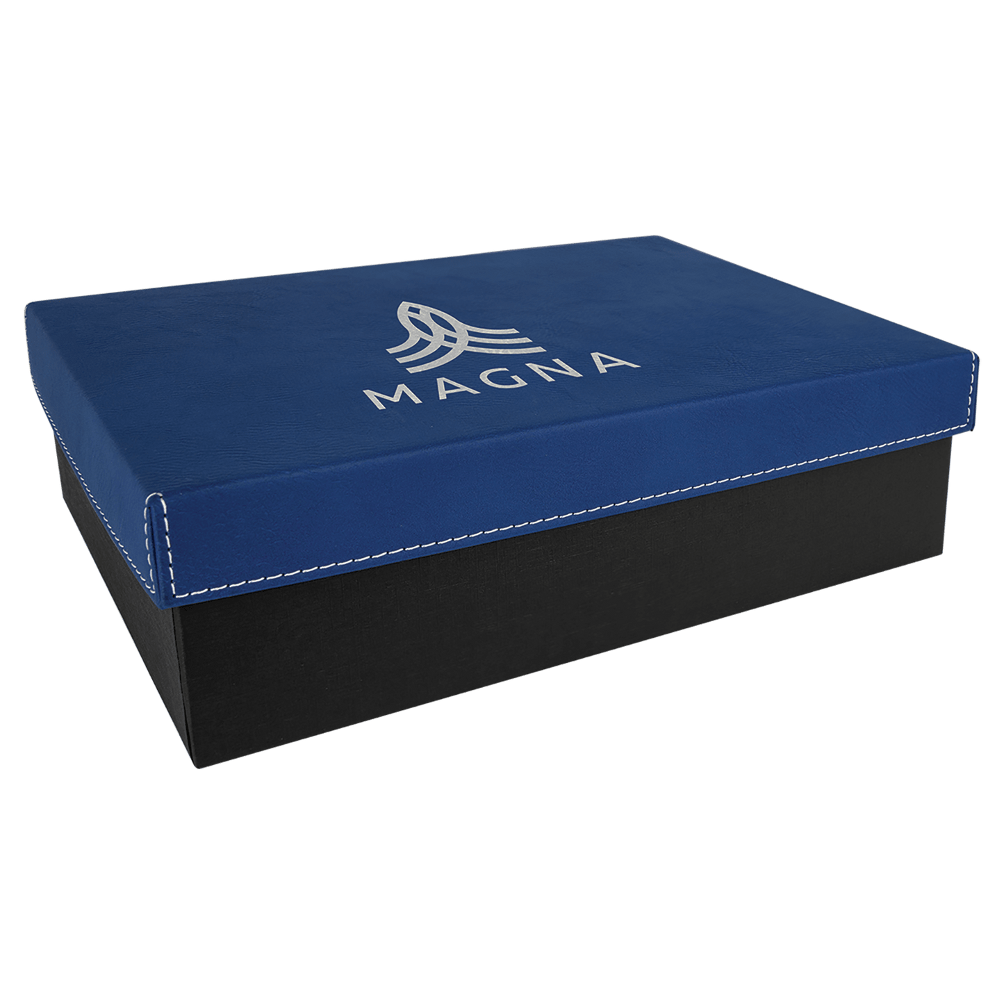 Gift Box with Laserable Leatherette Lid