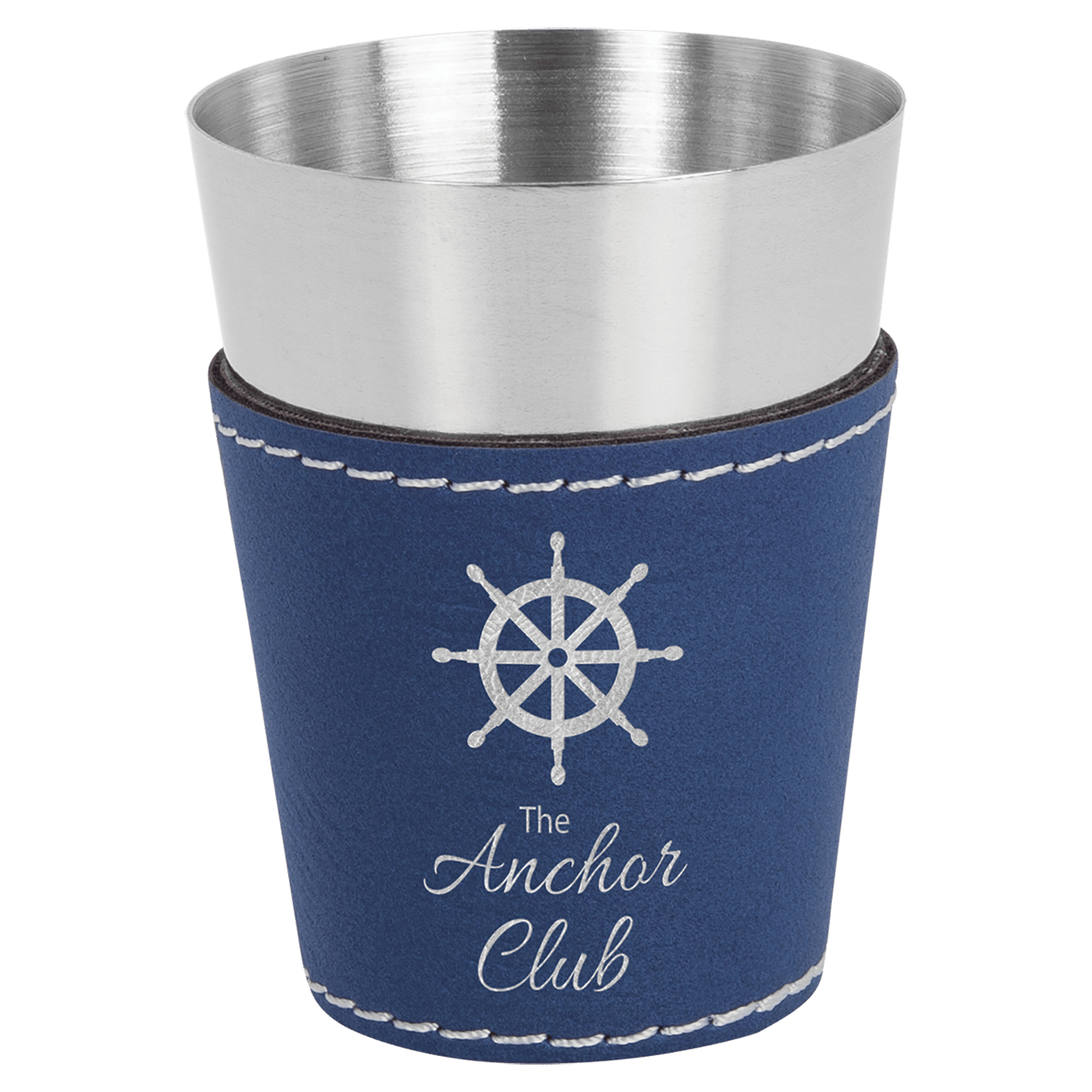 Laserable Leatherette & Stainless Steel Shot Glass