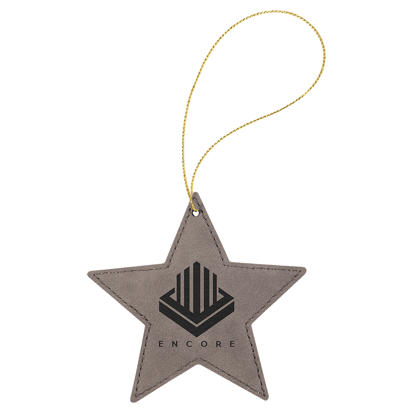 Laserable Leatherette Ornament w/ String