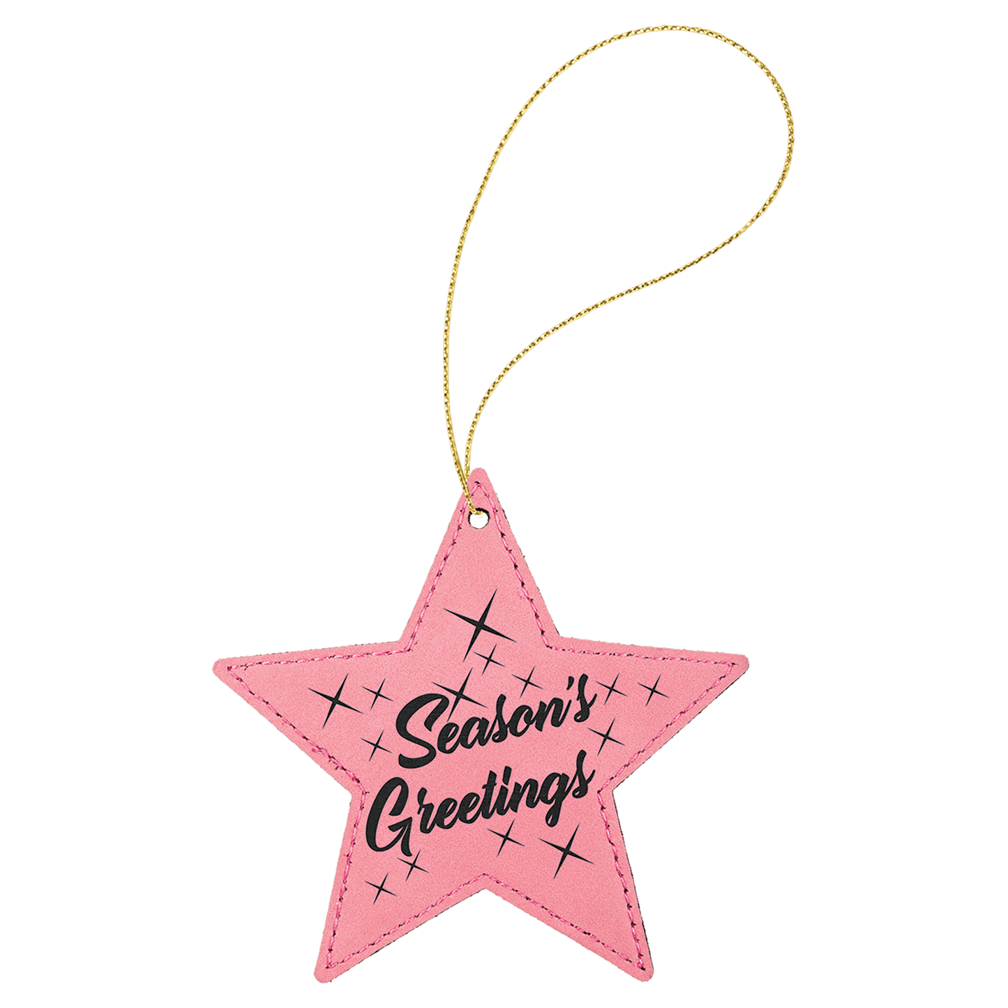 Laserable Leatherette Ornament w/ String