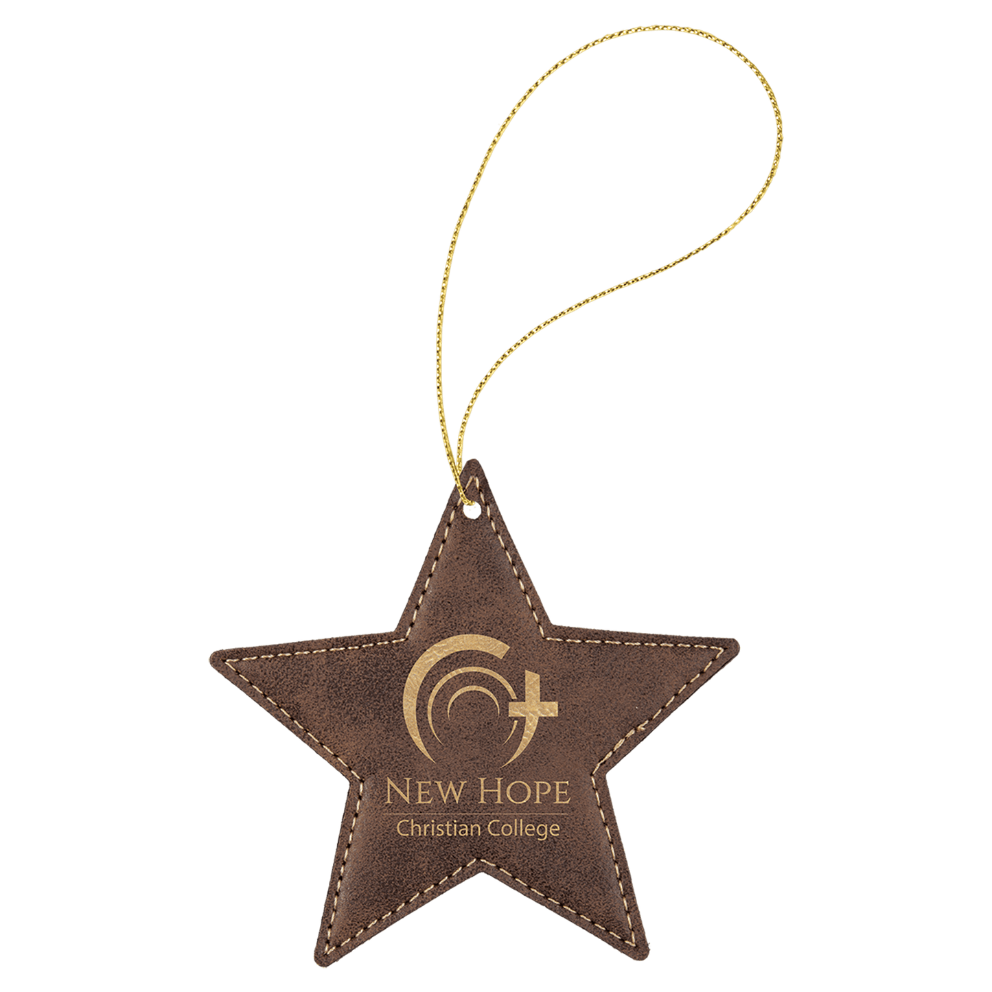 Laserable Leatherette Ornament w/ String