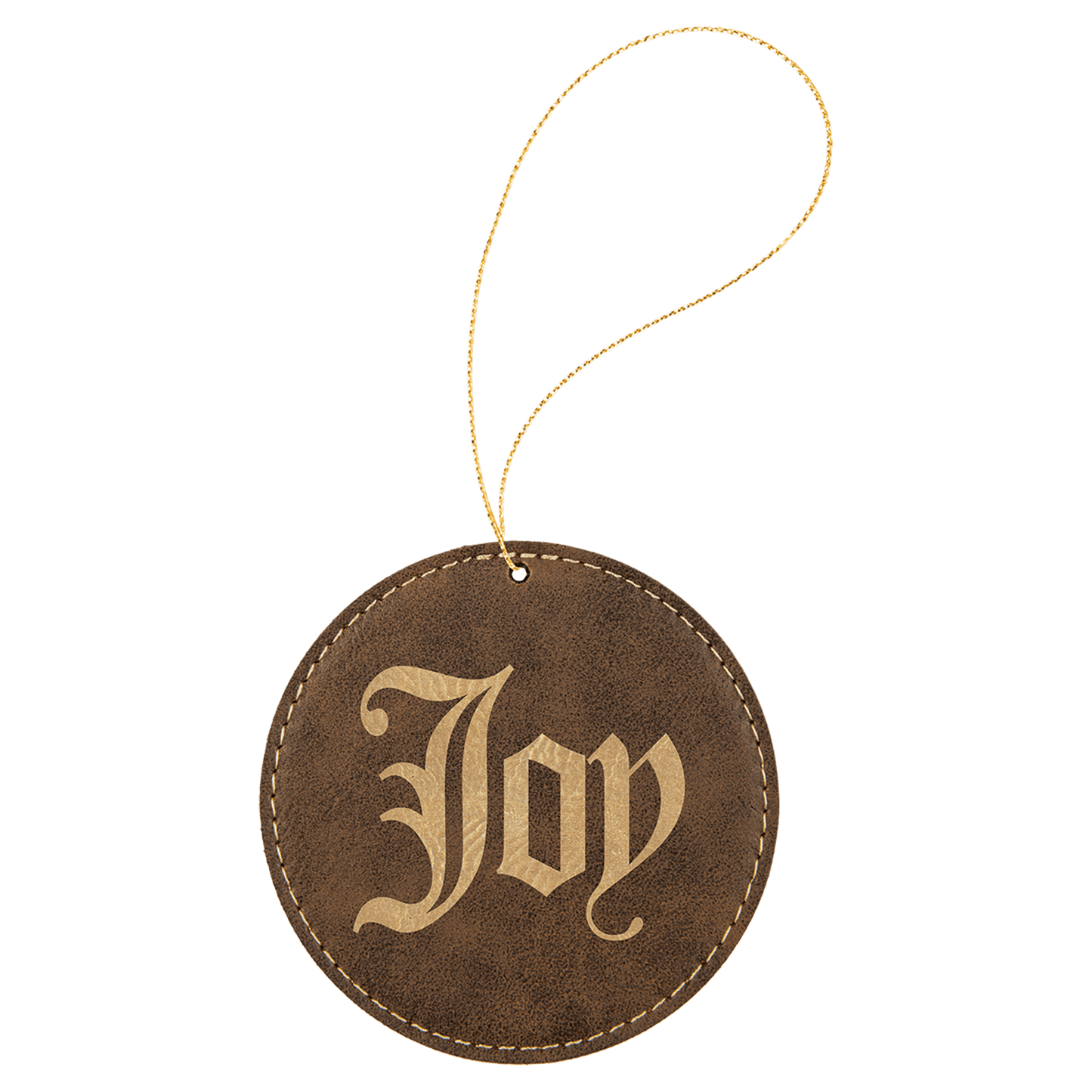 Laserable Leatherette Ornament w/ String