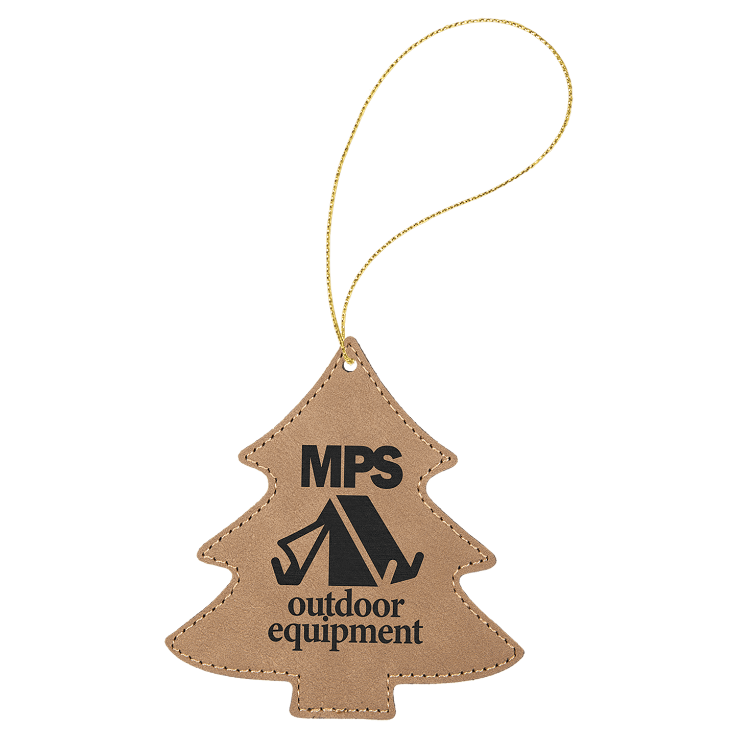 Laserable Leatherette Ornament w/ String