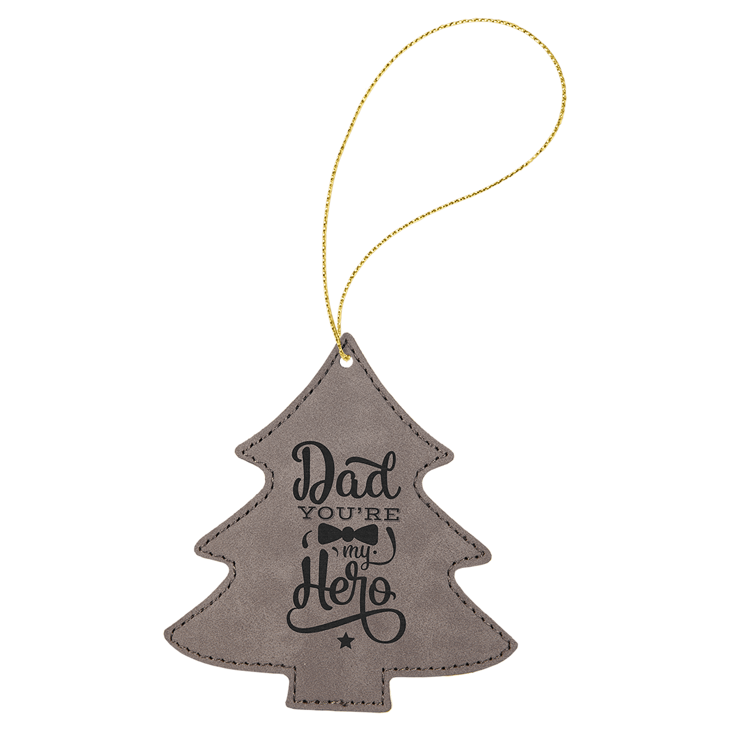 Laserable Leatherette Ornament w/ String