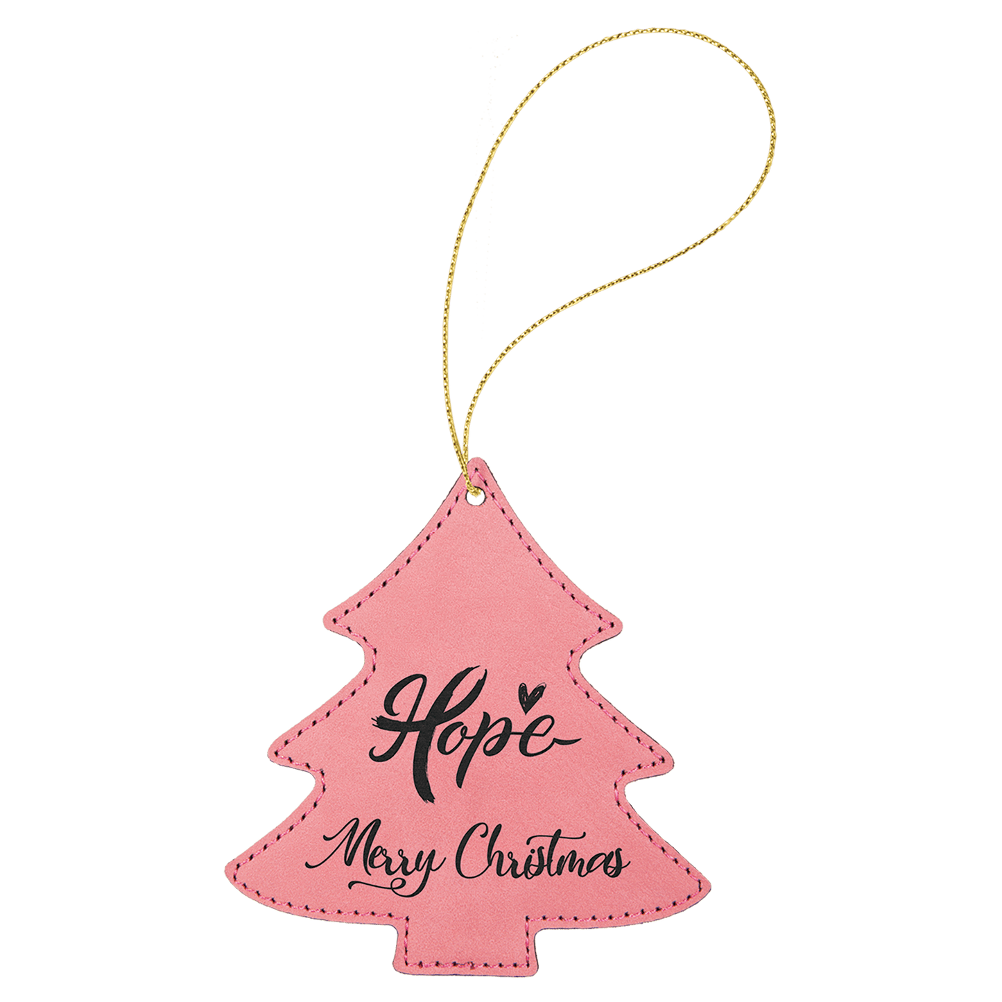 Laserable Leatherette Ornament w/ String