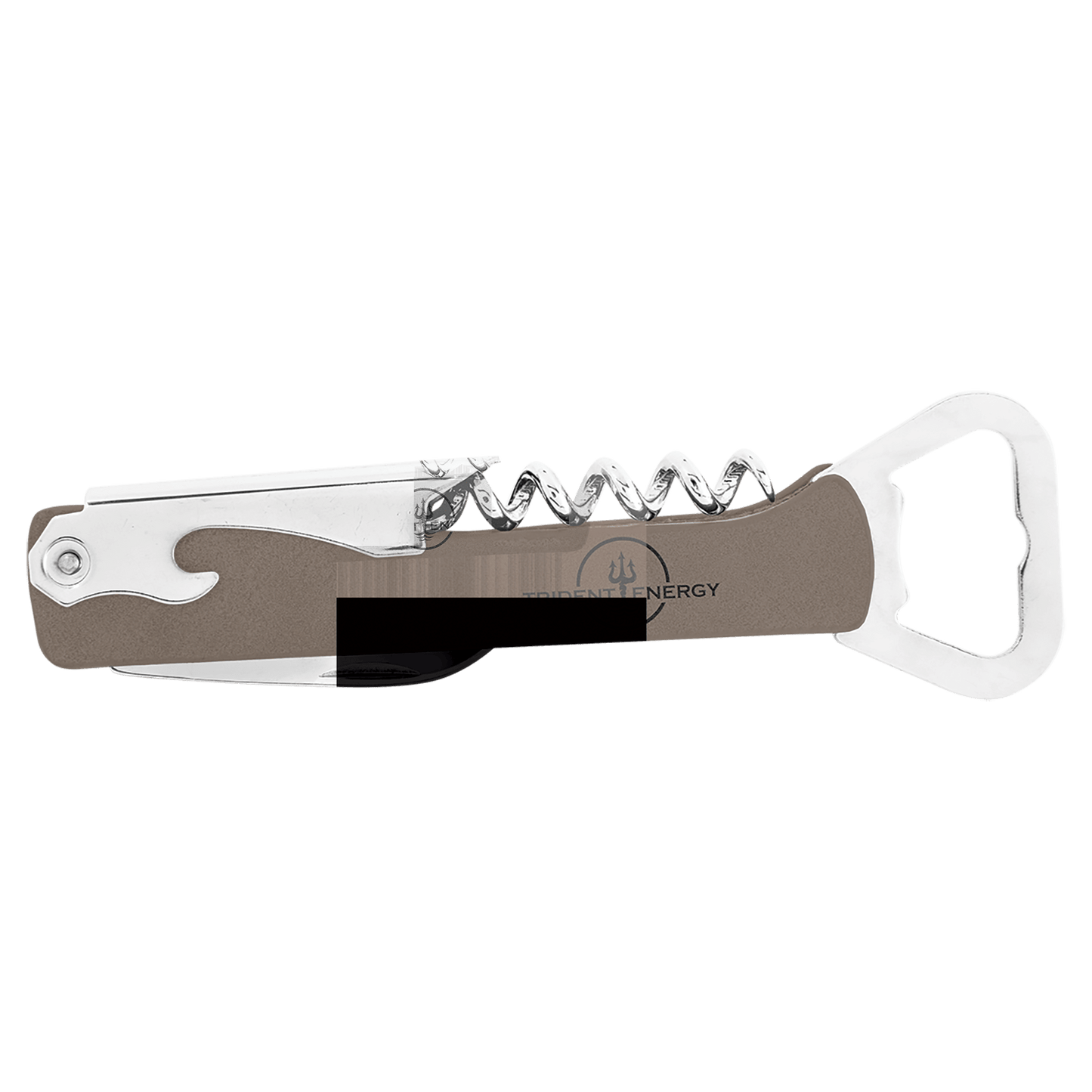 Leatherette Corkscrew Bottle Opener