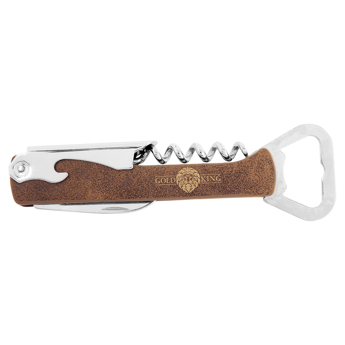 Leatherette Corkscrew Bottle Opener