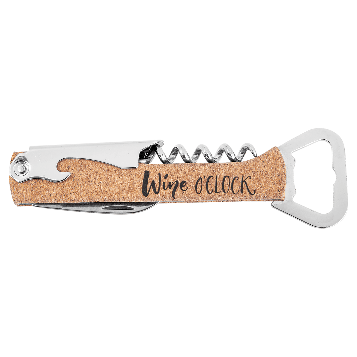 Leatherette Corkscrew Bottle Opener