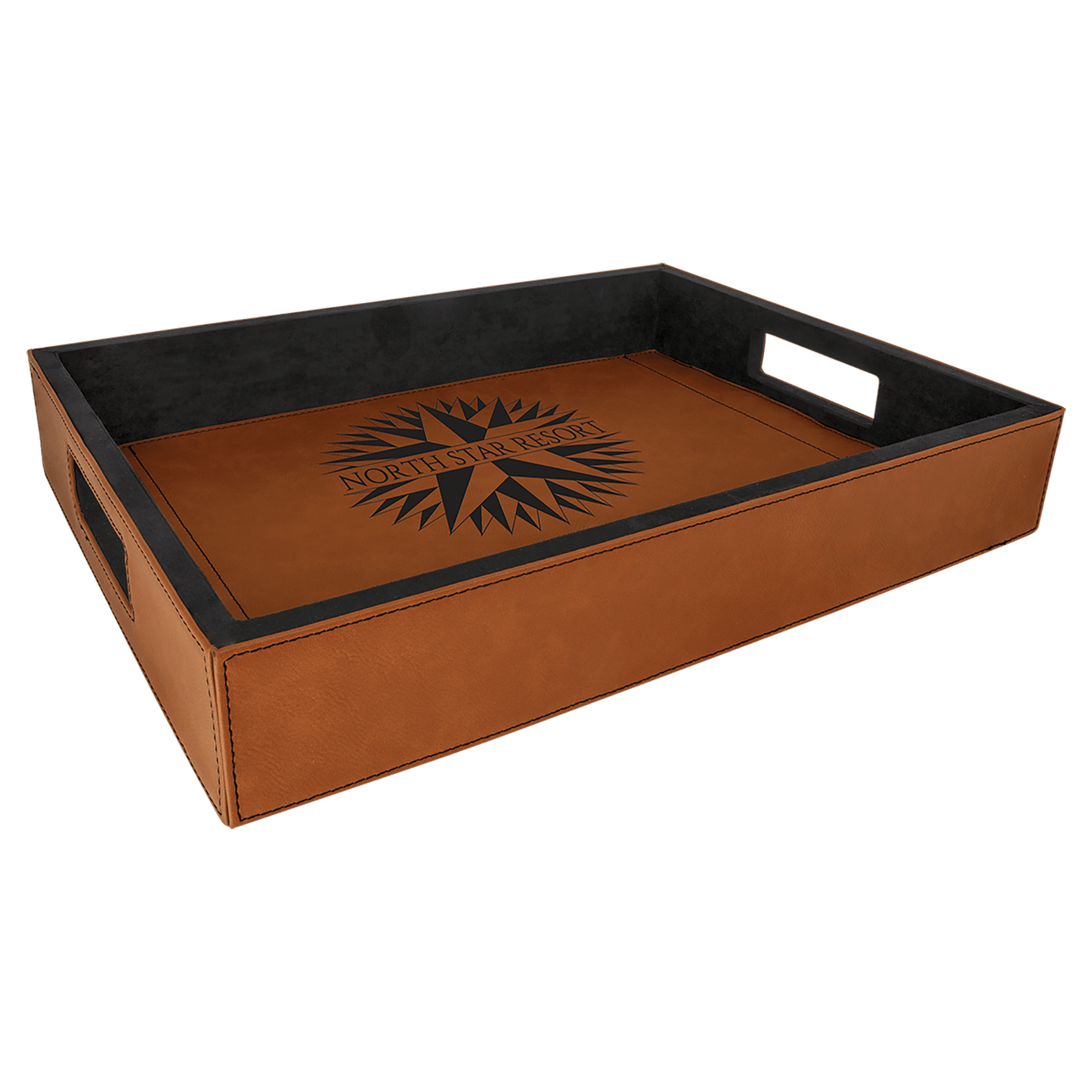 Laserable Leatherette Serving Tray