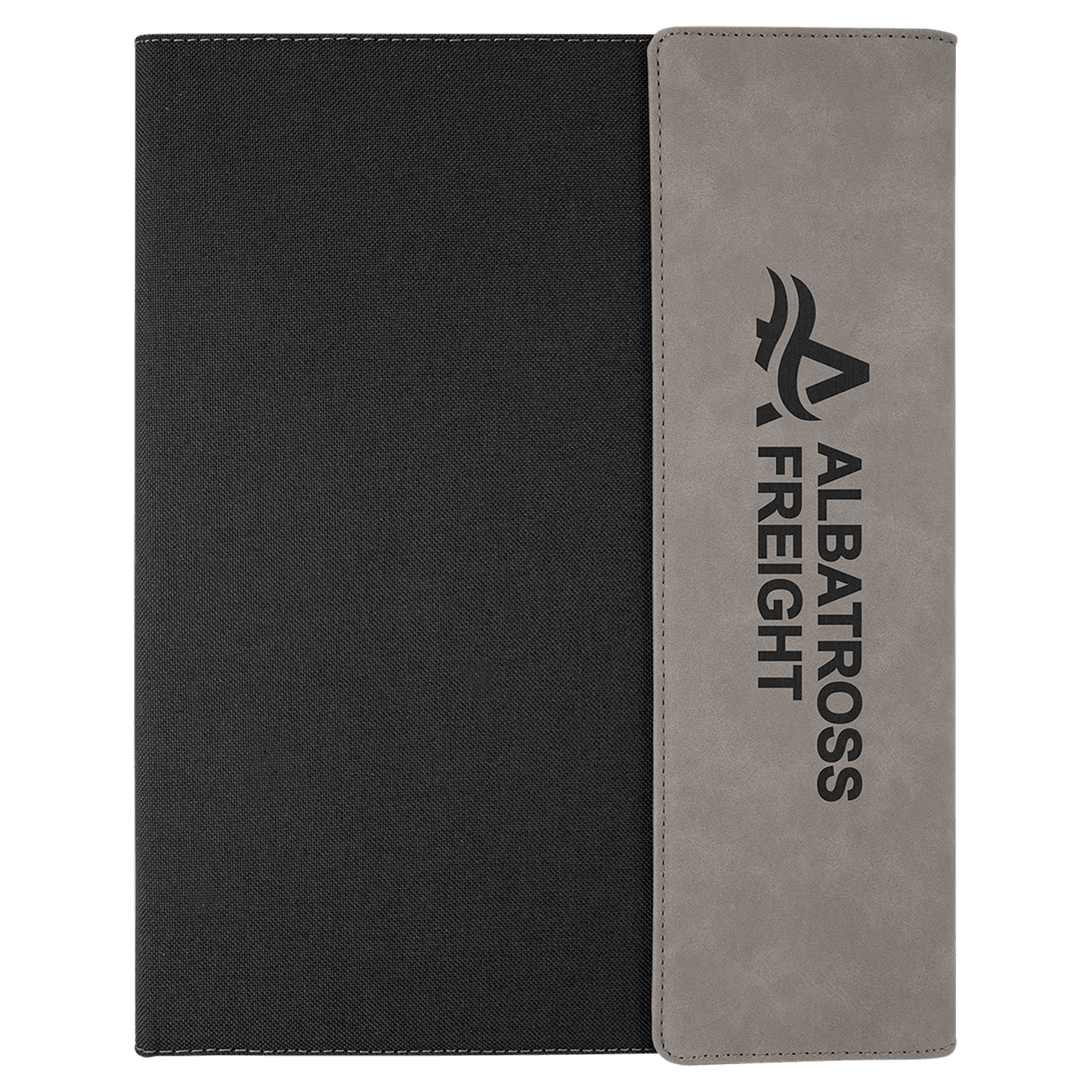 Lasered Leatherette with Black Canvas Portfolio