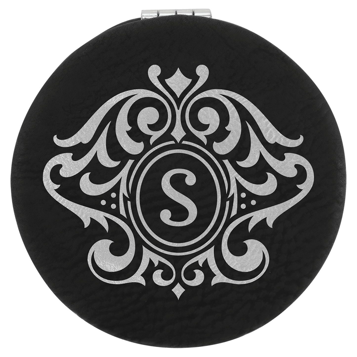 Lasered Leatherette Compact Mirror