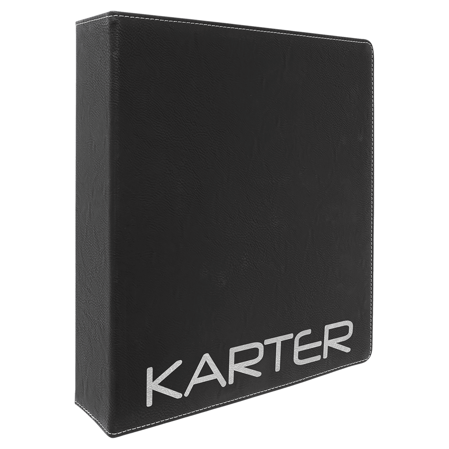 Laserable Leatherette 3 Ring Binder with 2" Slant D Rings