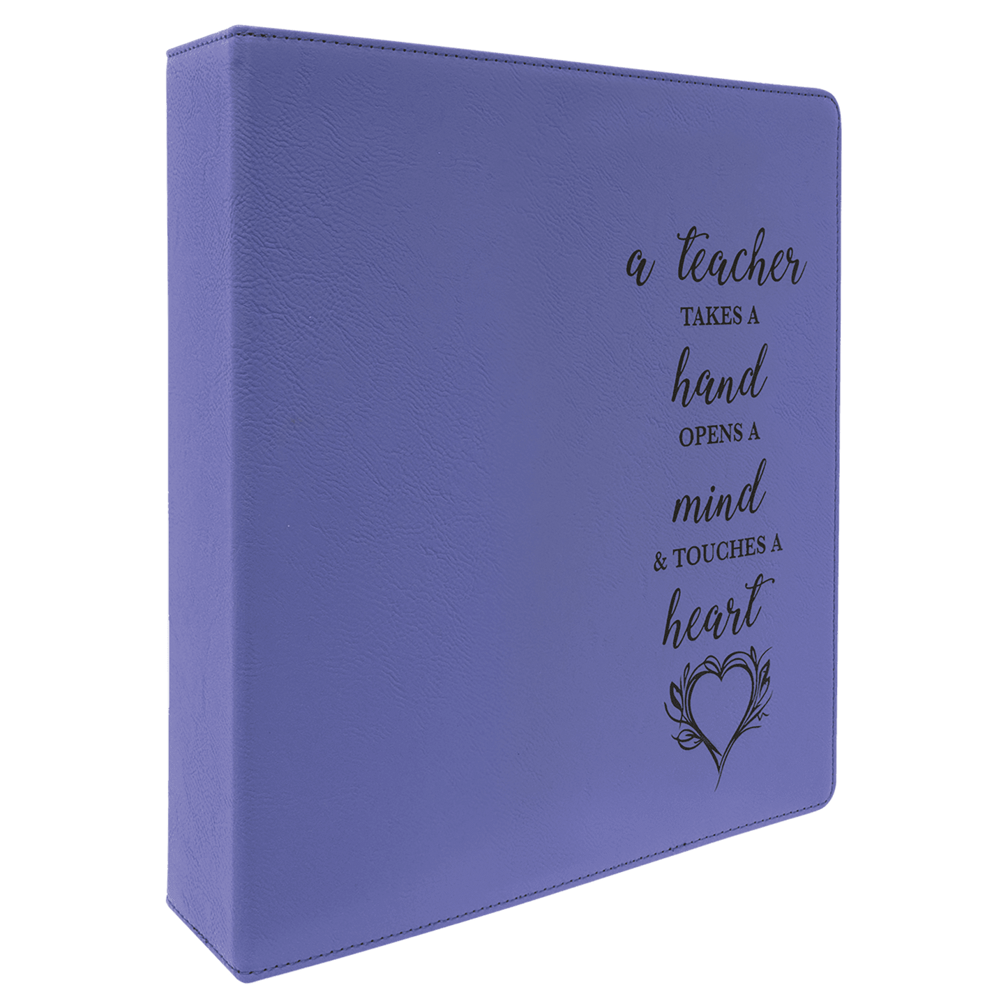 Laserable Leatherette 3 Ring Binder with 2" Slant D Rings