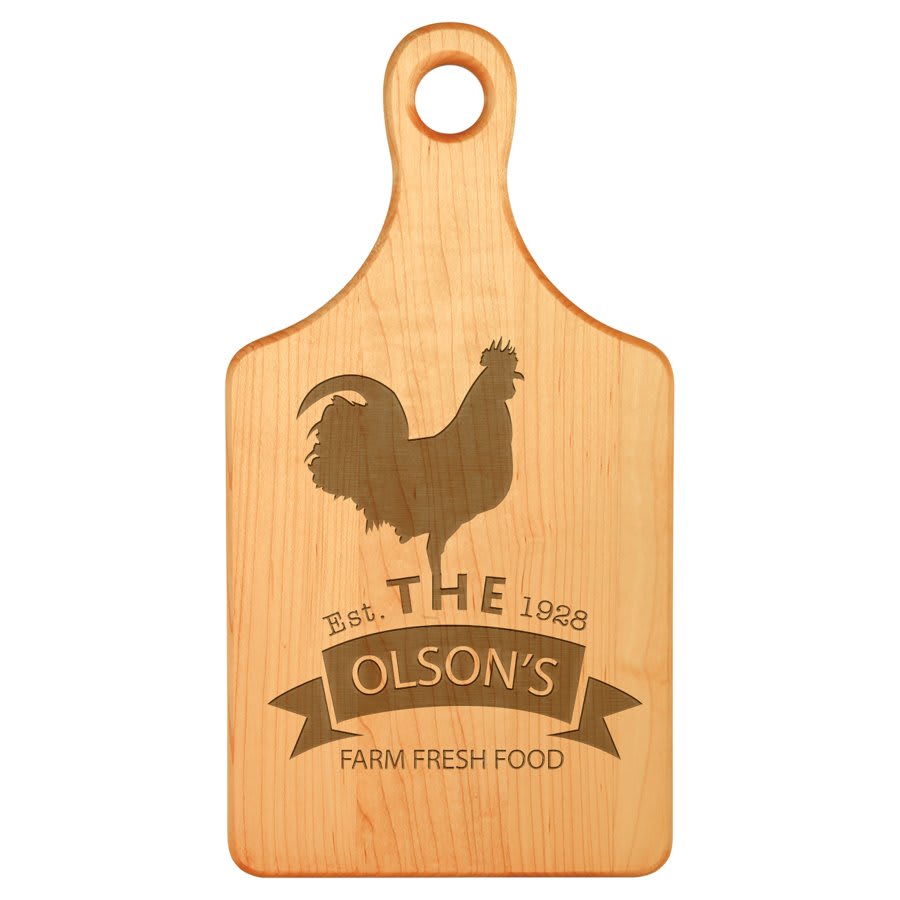 Paddle Shaped Cutting Board