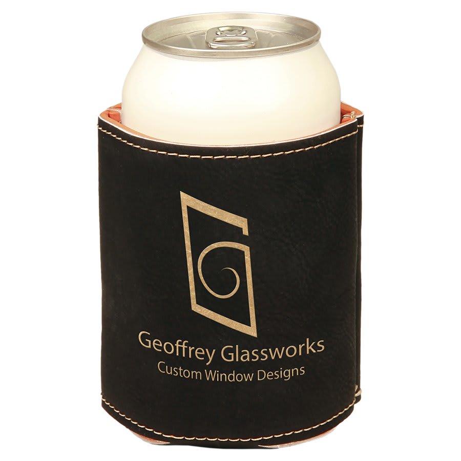 Laserable Leatherette Beverage Holder