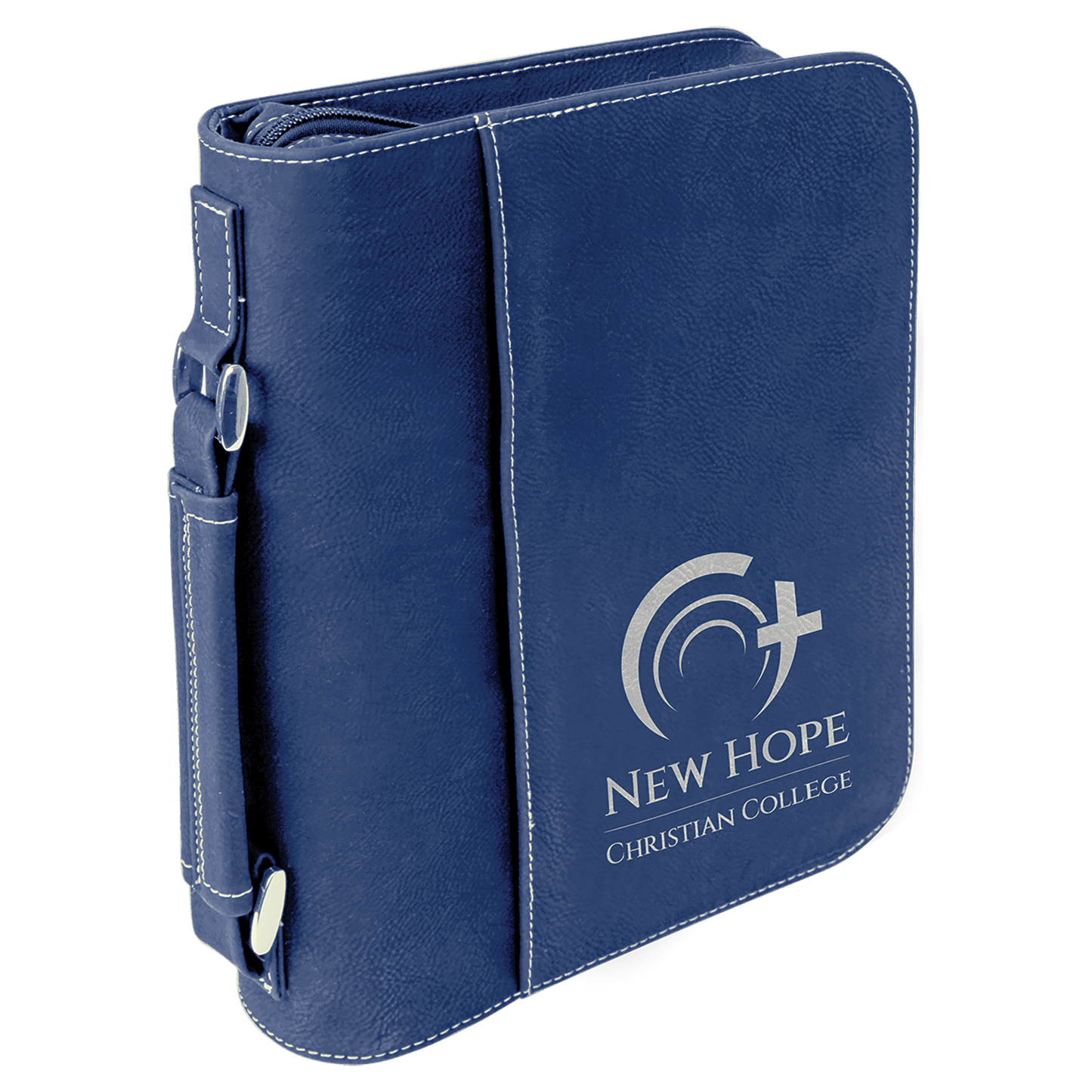 Leatherette Book/Bible Cover with Zipper and Handle