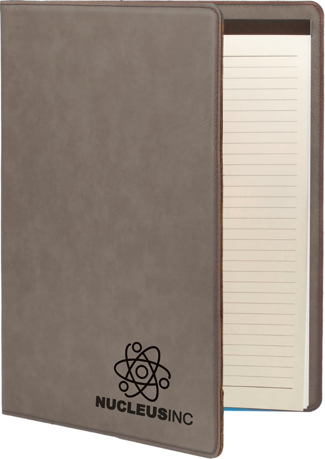 Leatherette Portfolio with Notepad