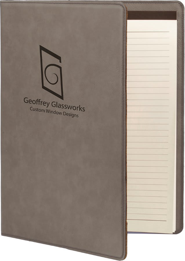 Leatherette Small Portfolio with Notepad