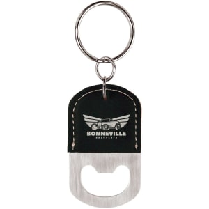 Leatherette Bottle Opener Keychain