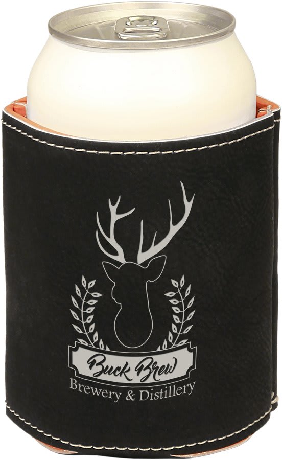 Laserable Leatherette Beverage Holder