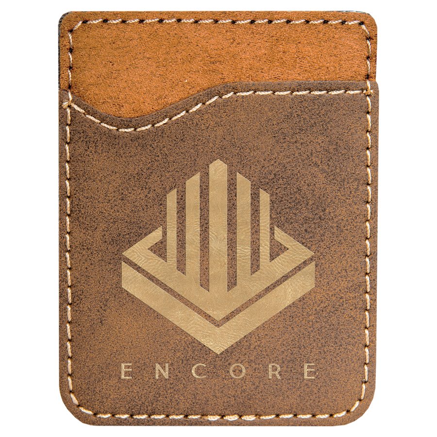 Laserable Leatherette Phone Wallet