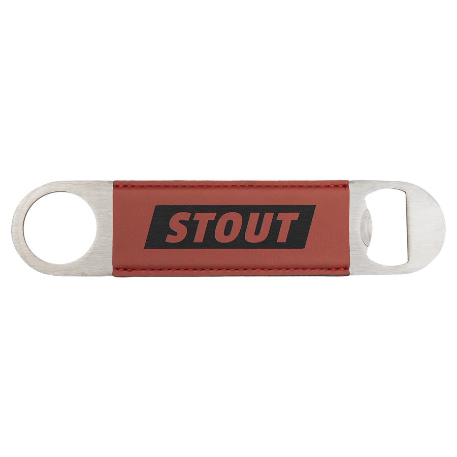 1 1/2" x 7" Leatherette Bottle Opener