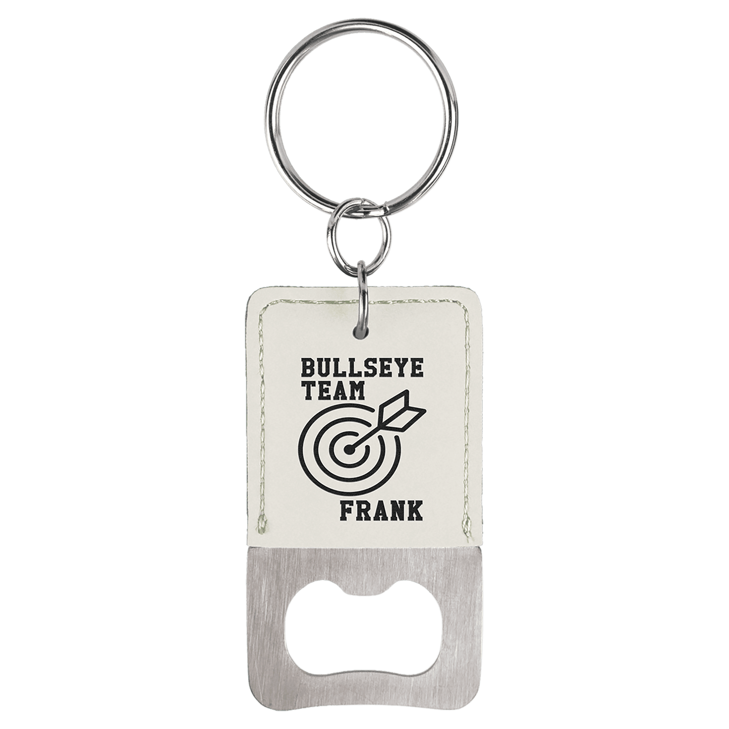 Leatherette Bottle Opener Keychain