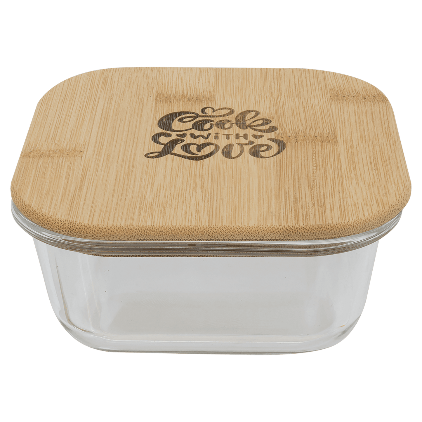 Glass Container with Bamboo Lid