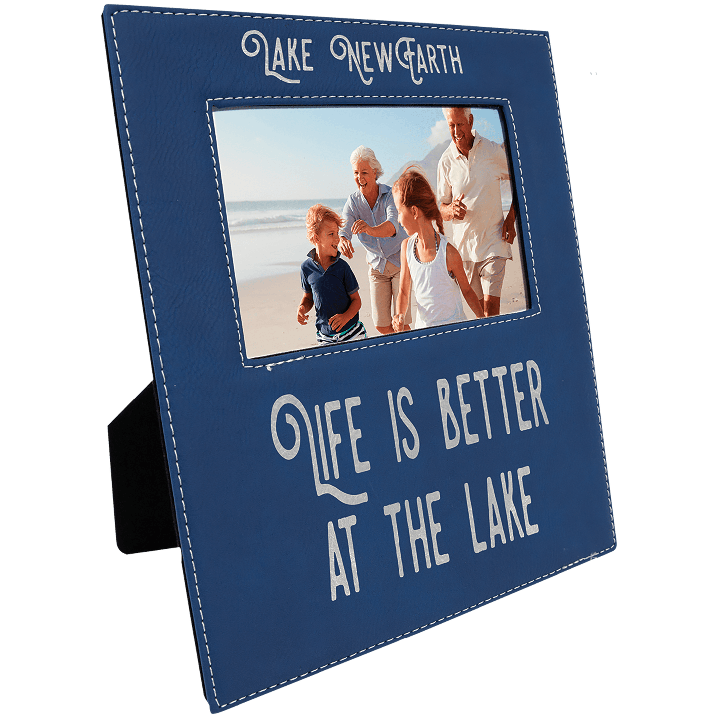 Leatherette Photo Frame w/ Engraving Area