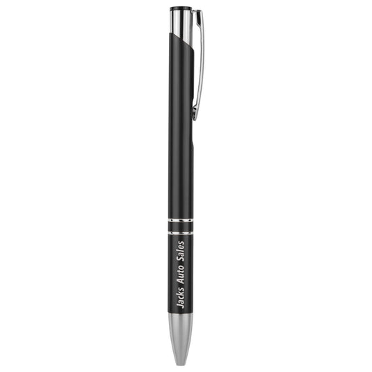 Gloss Ballpoint Pen with Silver Trim