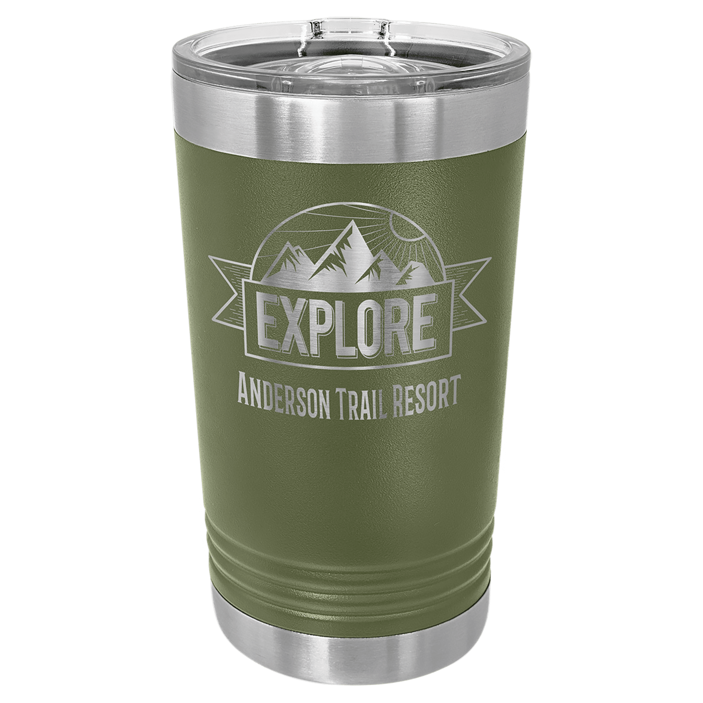 16 oz. Polar Camel Pint with Slider Lid