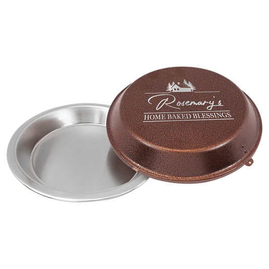 9" Aluminum Pie Pan with Powder Coated Lid