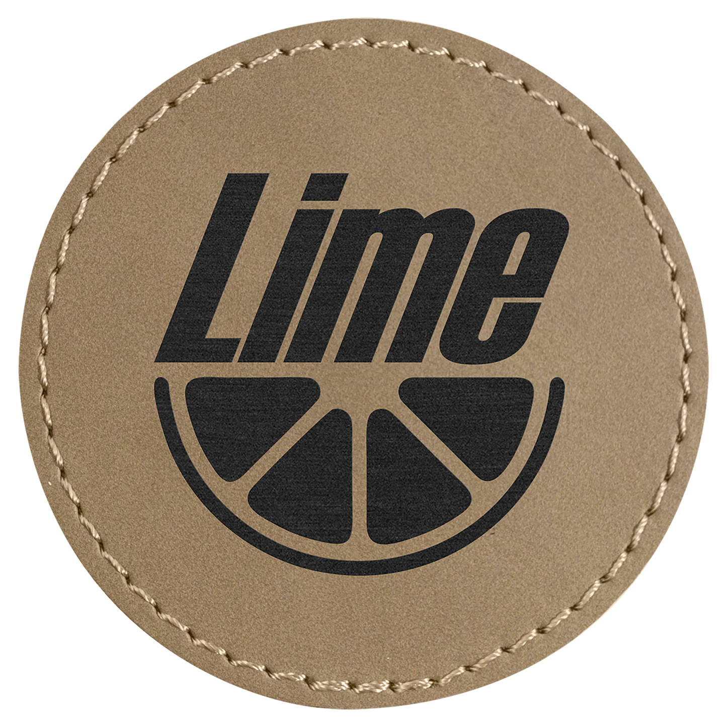 Leatherette Patch Round