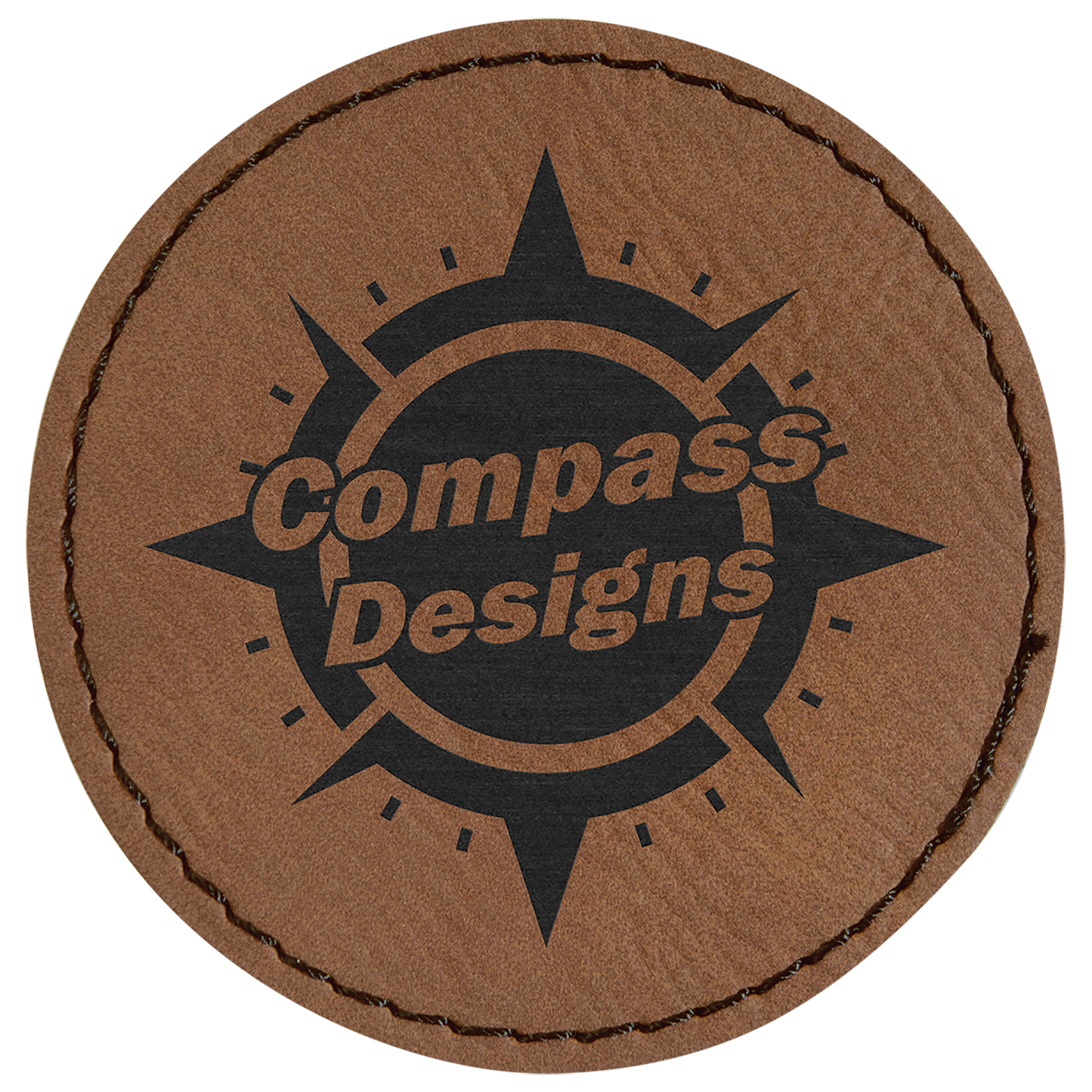 Leatherette Patch Round