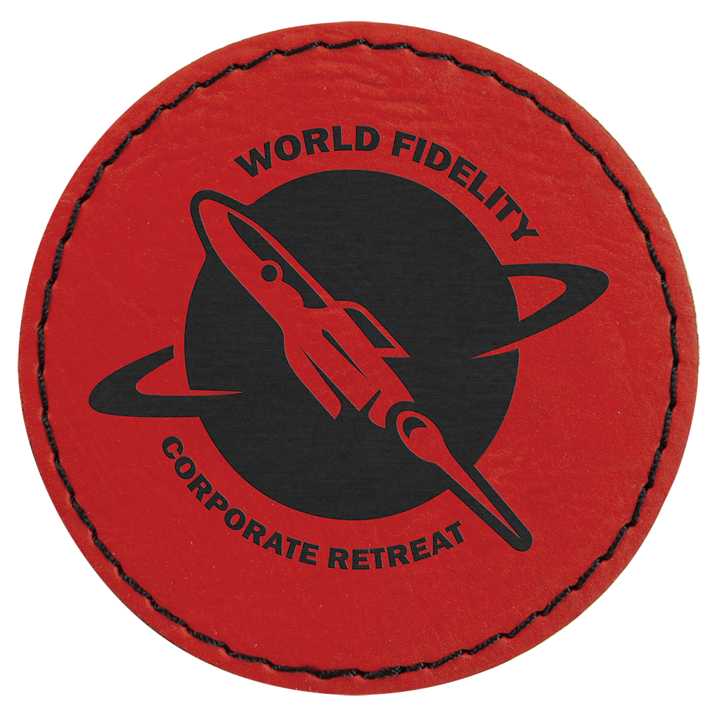 Leatherette Patch Round