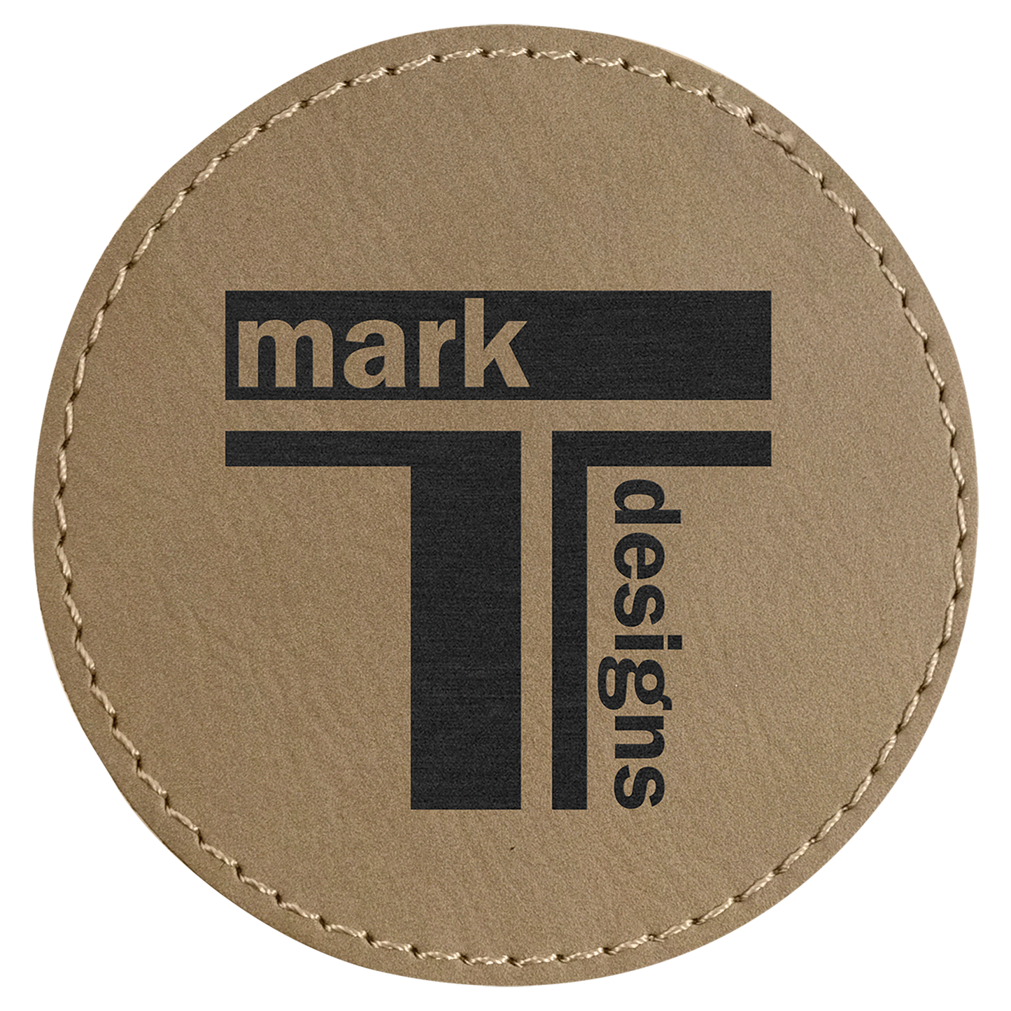 Leatherette Patch Round