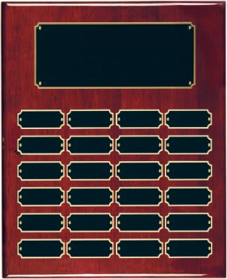 Rosewood Piano Finish Perpetual Plaque