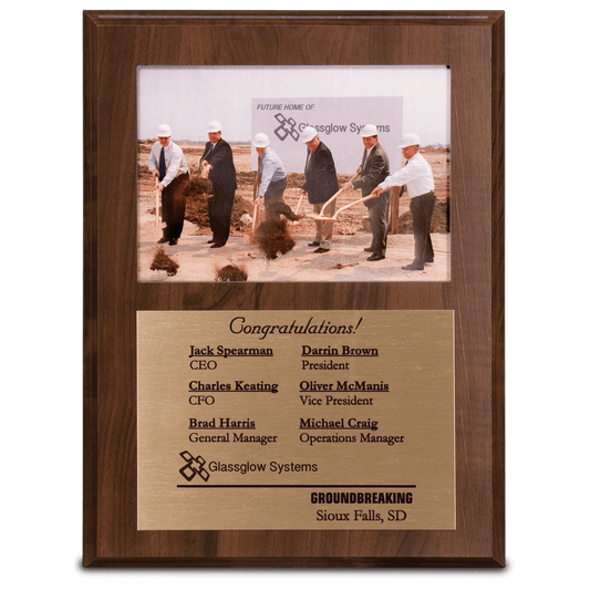 8" x 10" Cherry Finish Slide-In Frame Plaque